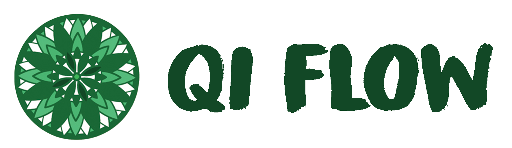 qi flow logotipo escuro